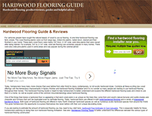 Tablet Screenshot of hardwoodflooringguide.com